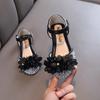 Spring-autumn new style ladylike baby girl girls' princess rhinestone flat shoes, leather shoes, dance performance shoes