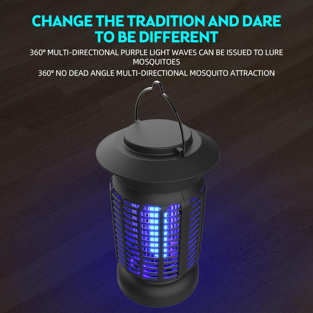 Bug Zapper Outdoor and Indoor - Electric Mosquito Zapper 18W 368nm Purple Light Mute Fly Trap