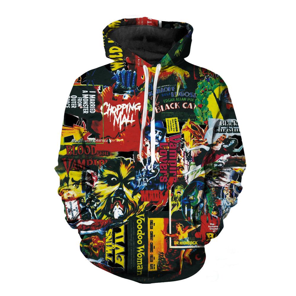 3D Printed BF Fox Wolf Head Hoodie Starry Sky Tiger Marvel Alliance Couple Sportwear