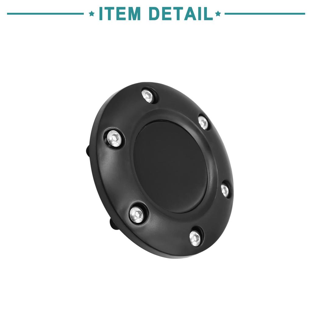 ACROPIX Lenkrad Hupenknopf Abdeckung 85mm Durchmesser 6 Volt Schwarz 1 Stück