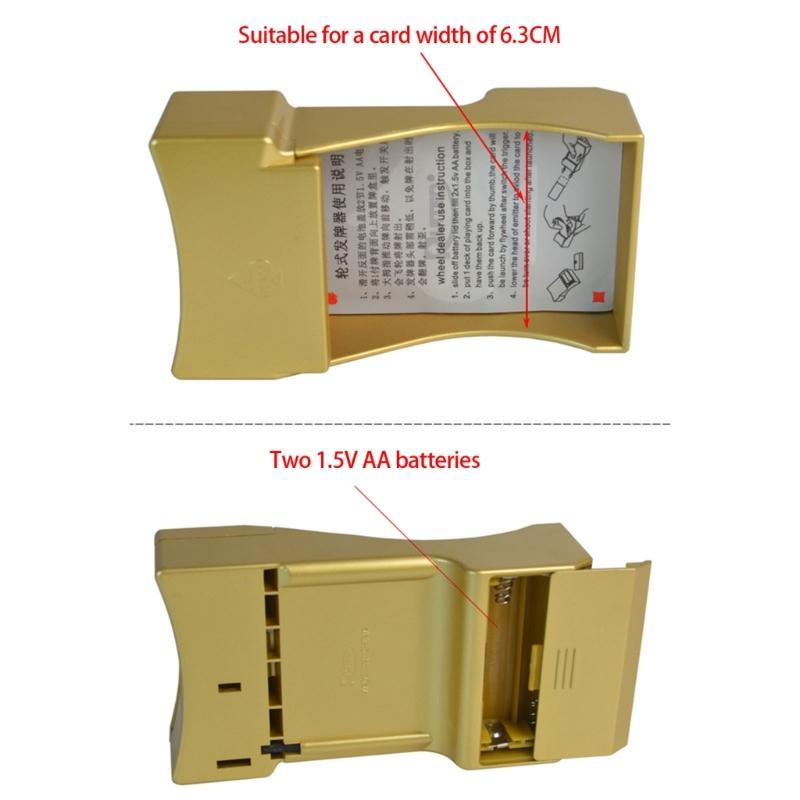 Kleiner automatischer Kartenmischer mit elektrischem Rad für Spielkarten – ideal für Heimpartys