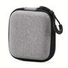 Mini Earphone Storage Bag Hard Shell Data Cable Organizer Box Portable Travel Gadgets Protective Cover Solid Color Large Capacity Case