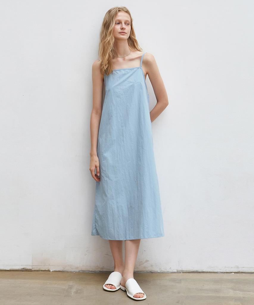 Nigaennikol Mood Sleeveless Long Dress_Sky Blue