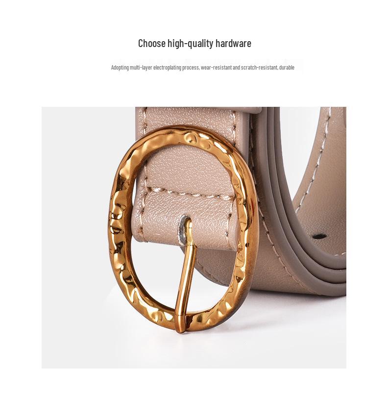 Spring Women's High-End Versatile Pin Buckle Waist Belt for Jeans or Skirts