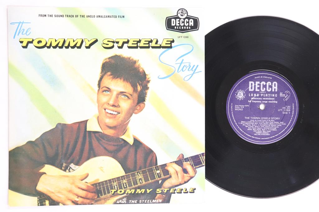 10inch Record TOMMY STEELE - Tommy Steele Story LFT1288 DECCA UK Rock Used