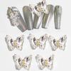1Bag 3D Nail Charms Butterfly Shaped Nail Rhinestones for Women Elegant DIY Nails Art Decoration Accessories