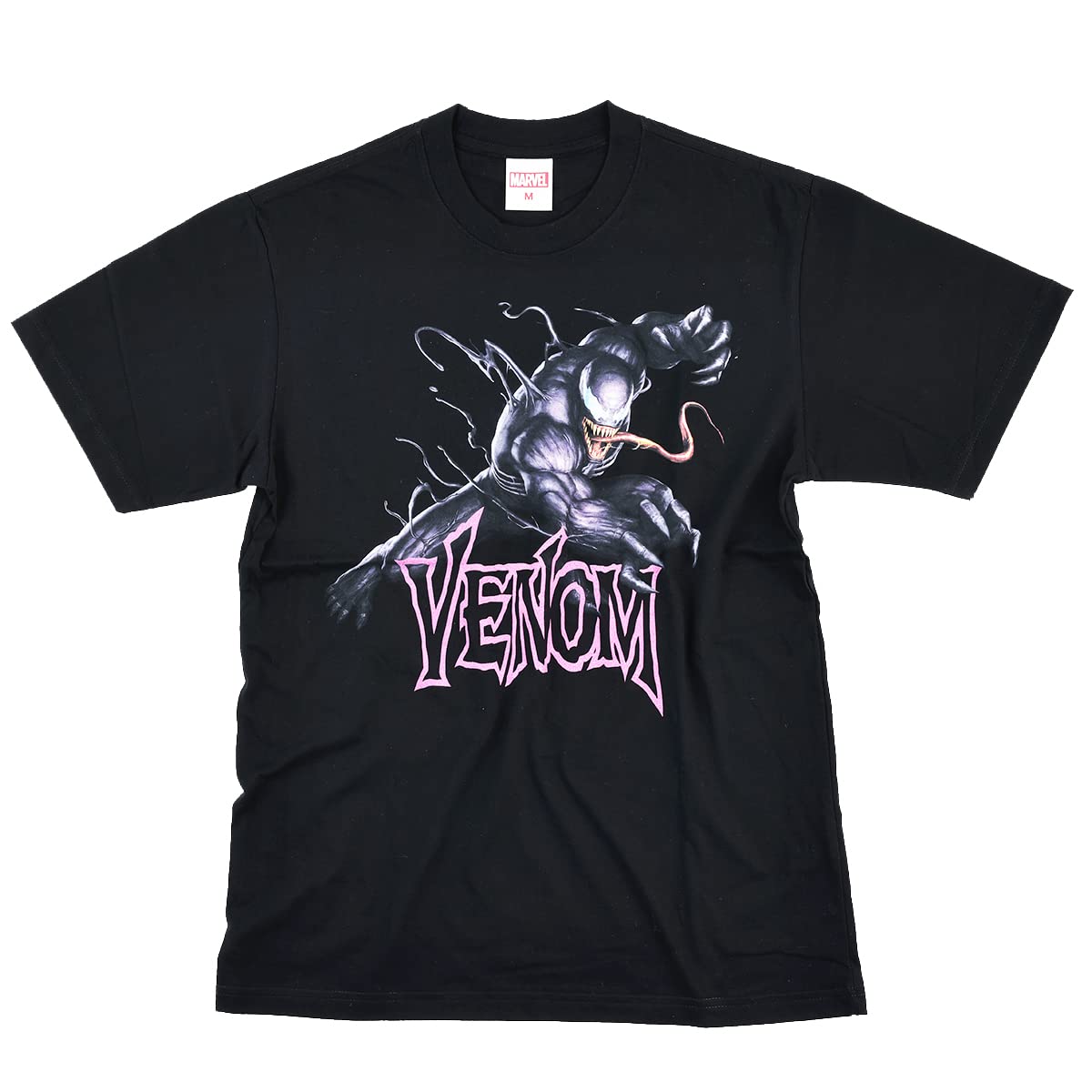 

EVERSOUL Marvel Short Sleeve T-Shirt, Venom, Hulk, Avengers, American Comic Book Merchandise, Gift, Men s, Black, XL [Parallel Import]