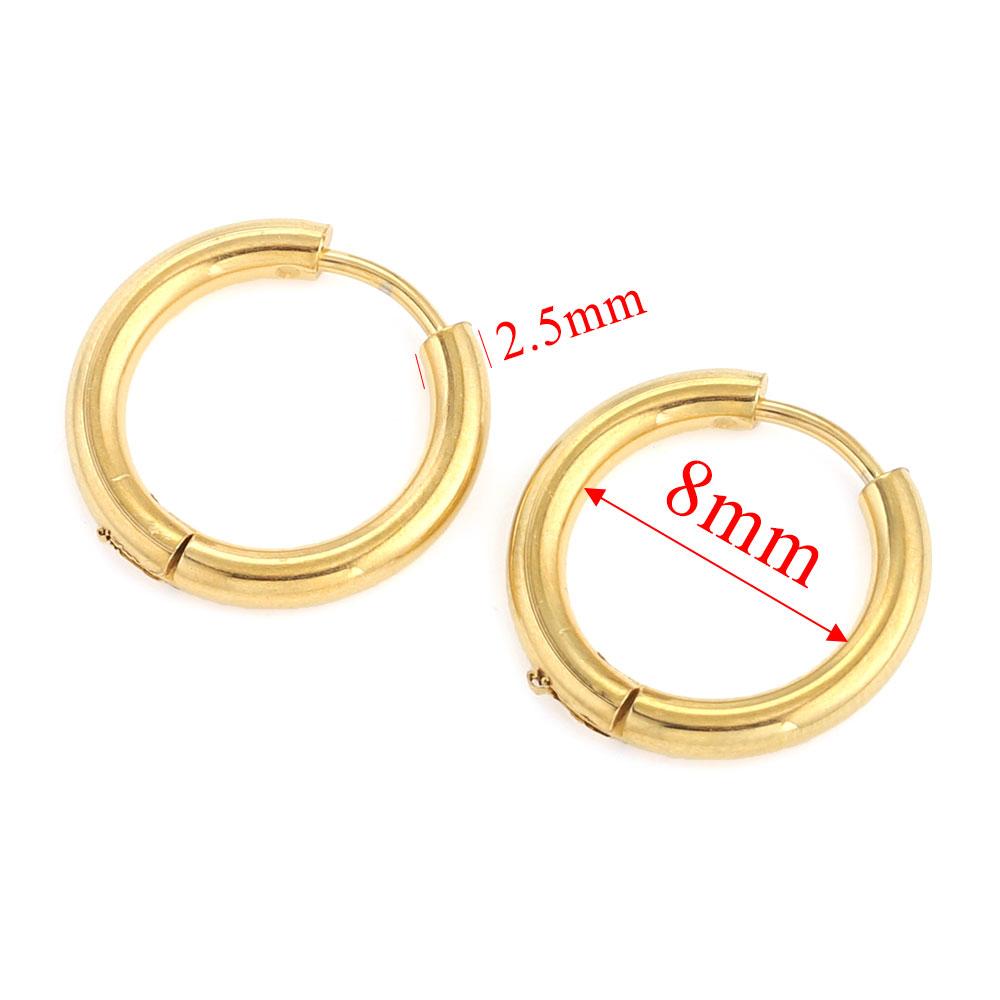 6pcs Stainless Steel Earring Hoop Women Earrings Korean Earrings Hoop Earring for Women Female Earring Jewelry Gifts