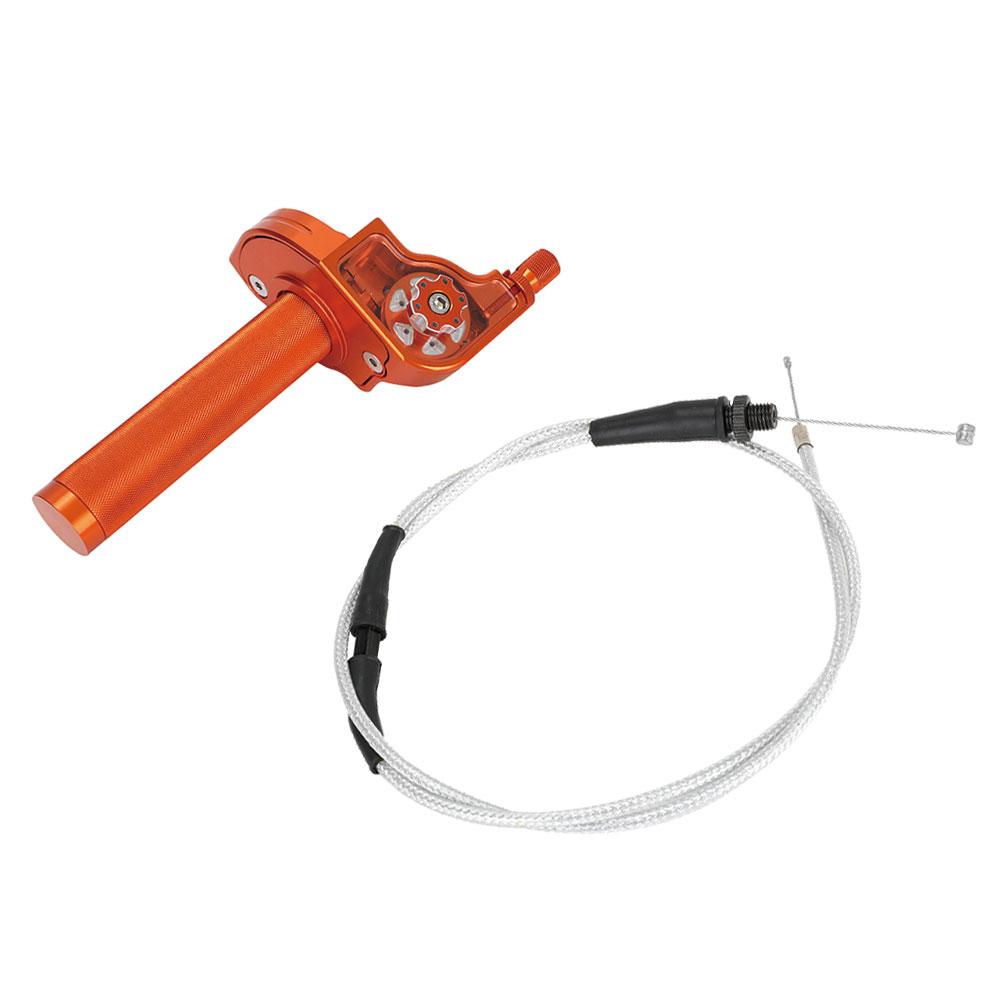 7/8''22mm Motorcycle Accelerator Handlebar Throttle Visible Twist Grip Universal CNC Aluminum For Pit Dirt Bike Motocross ATV
