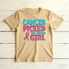 Cancer Picked The WrongunisexLeopard Letter Graphicunisex Summer Tshirt Breast Cancer Fighter Bold Motivational Short Sleeve Top