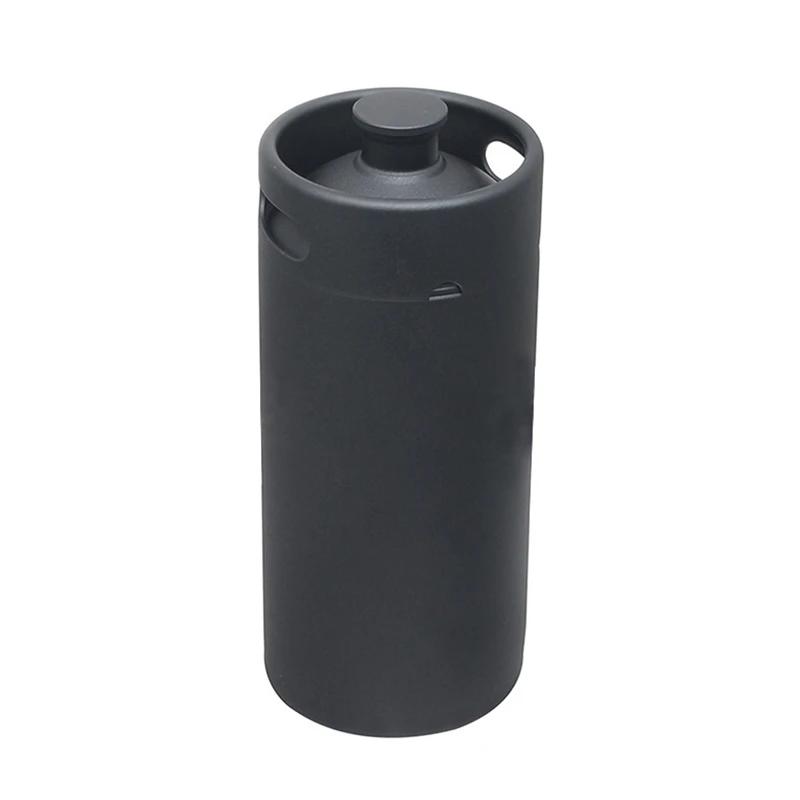 304 Stainless Steel Black Mini Keg Beer Growler Portable Beer Bottle Home Beer Making Wine Bar Accessories Tool Brewing Corneliu