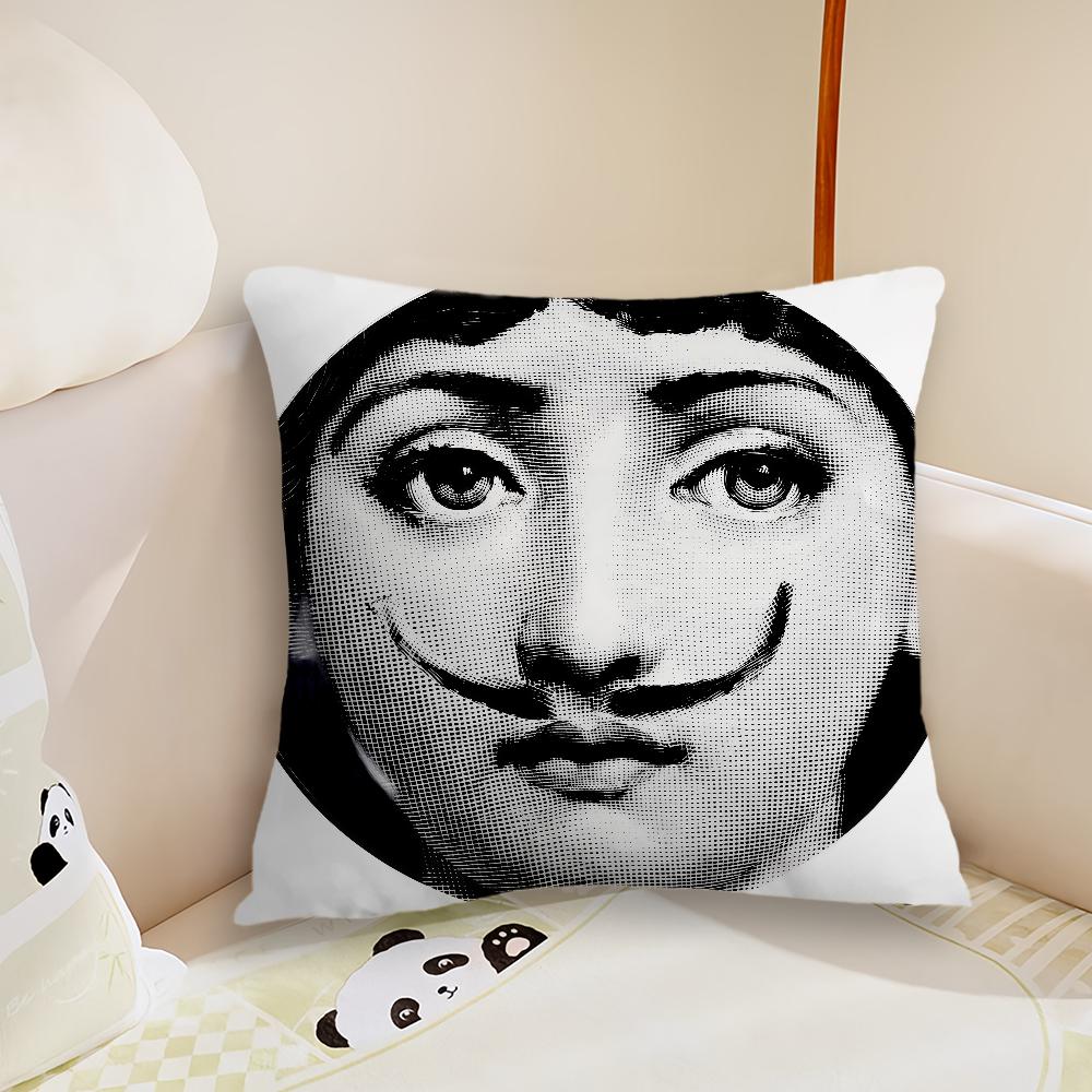 Funny Woman Face Cushion Cover Pillow Case Plush Fabric Soft Double Sided Print Sofa Cushion Cover Throw Pillow Covers