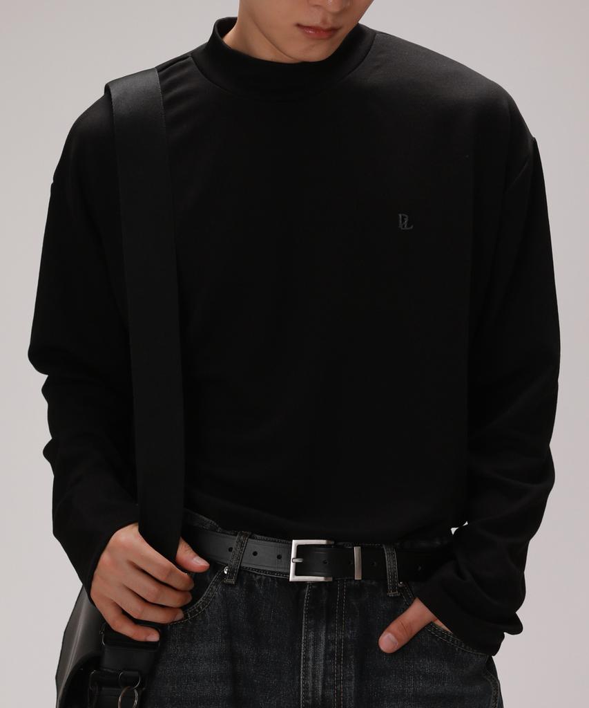 Dibellobeu Essential Semi-Overfit Mock Neck Knit