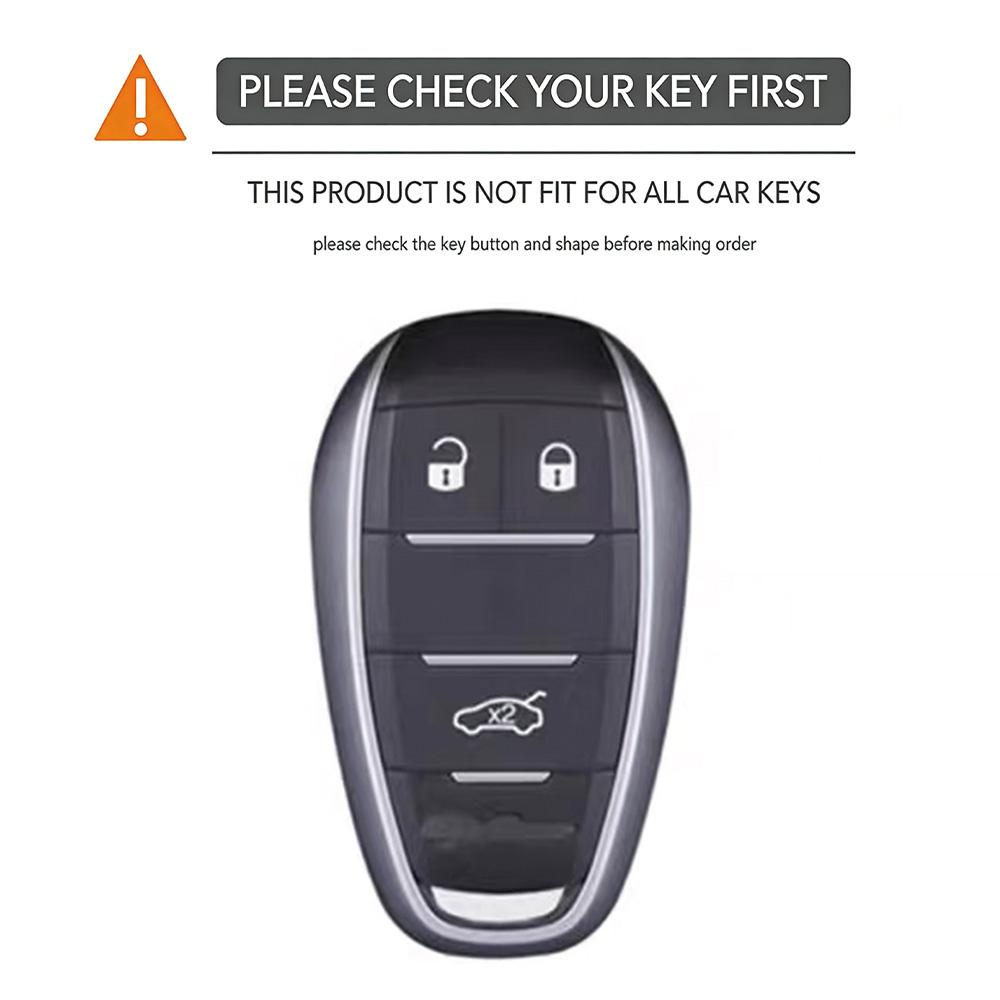 3 Button Silicone Car Key Case Cover for Alfa Romeo Stelvio Giulia 2017 2018 Remote Fob Shell Skin Key Protector Accessories