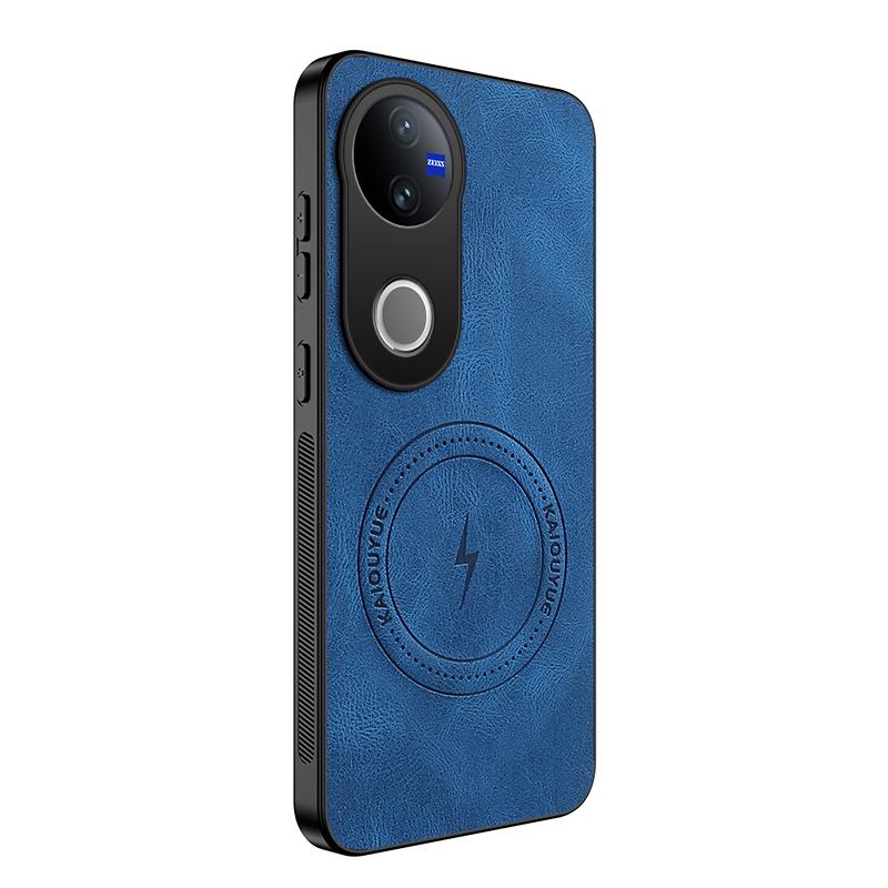 Sheepskin Vintage Magnetic Leather Soft Case For VIVO V50 V60 Lite For Vivo X300 Pro Silicone Bumper Matte Phone Cover V50 Lite