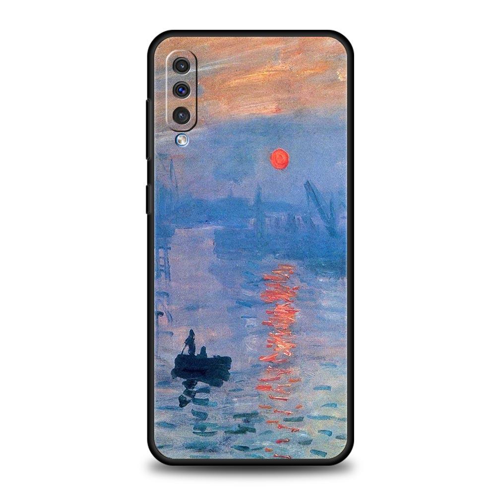 Claude Monet Garden Paint Art Case For Samsung A26 A36 A56 A54 A52 A50 A70 A40 A12 A14 A16 A22 A24 A42 A34 A32 5G A06 5G Cover