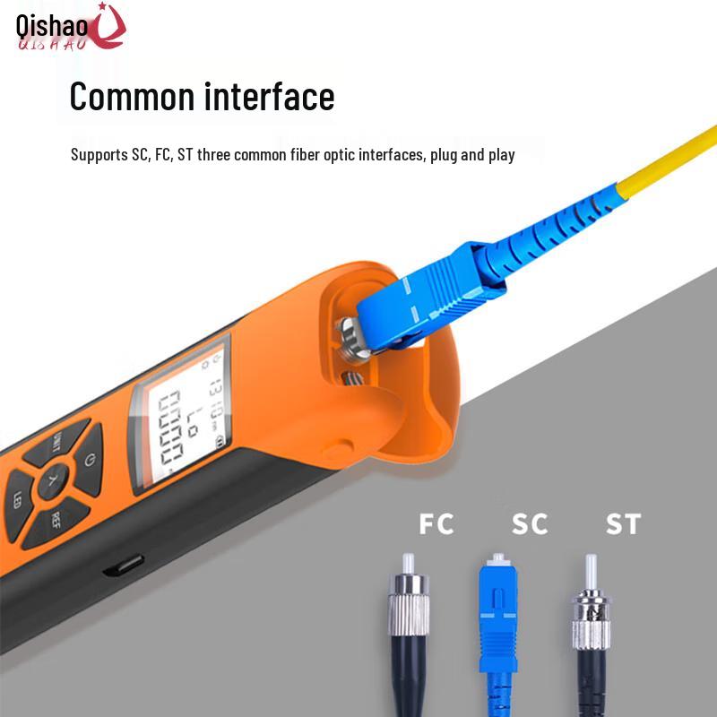High-Precision Mini Fiber Optic Power Meter with LED