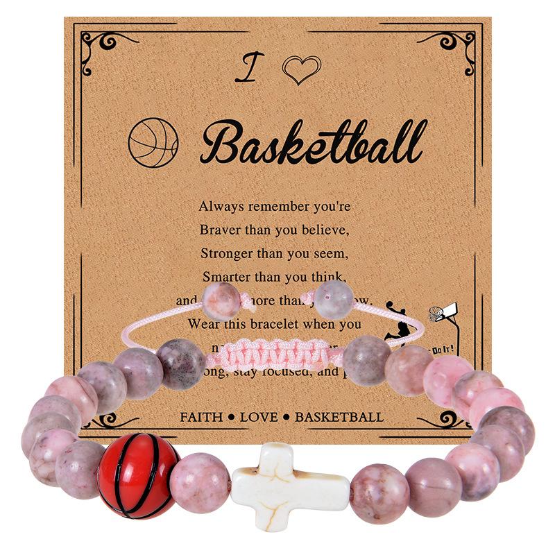 

JYL TS Bracelet Sports Athletic Theme Fosters Vitality & Achievement basketball зачарований кольору