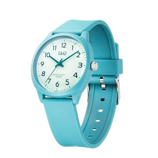 Citizen QQ 10 ATM wasserdicht leicht gut ablesbares Zifferblatt einfach V52A-504VK blau