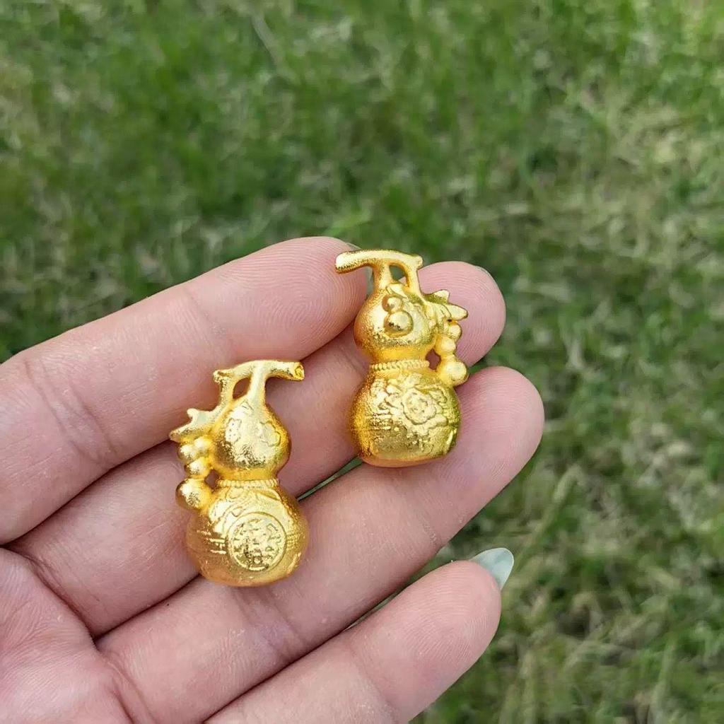 Retro Sand Gold Gourd Pendant: High Color Retention, Peaceful Style