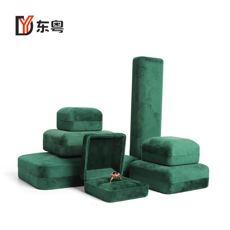 Rounded Curved Velvet PU Leather Jewelry Box, Jewelry Ring, Pendant Set, Storage Box, Jewelry Box