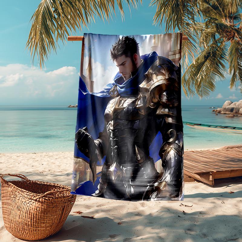 Ultra-Soft Beach Towel with League of Legends Theme,Ideal for Pool - Camping, Diving - Perfect Travel Essential, Vibrant Beach Towel.