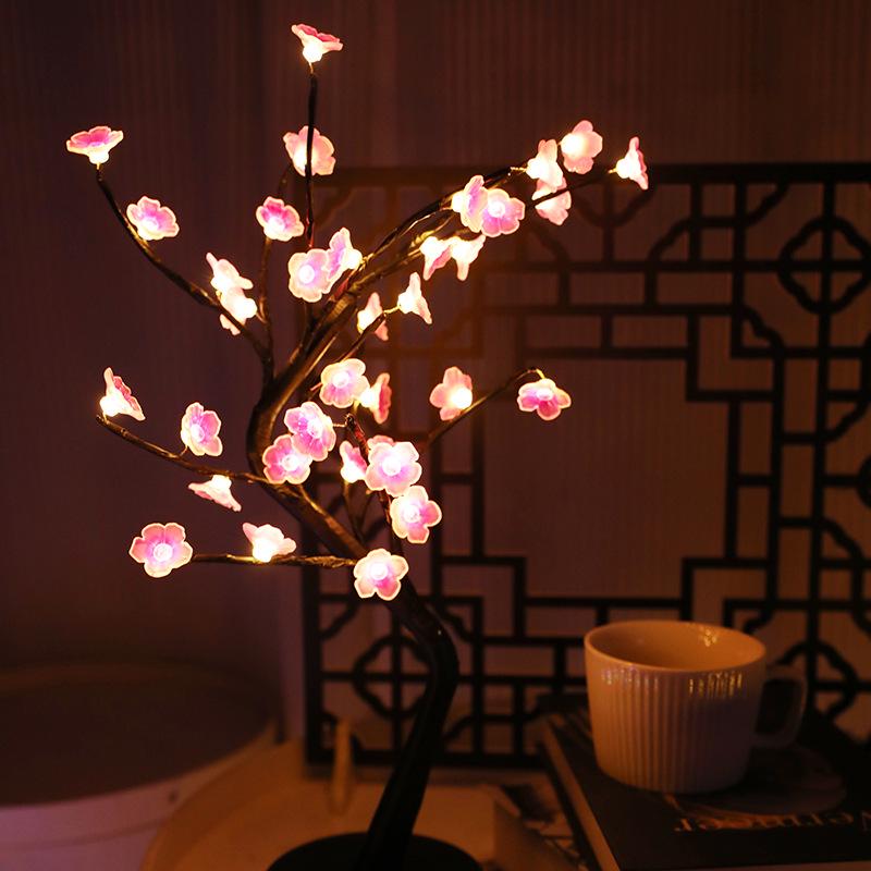 USB LED Romantic Tree Lights for Christmas & Valentine's Day - Perfect for Bedroom Atmosphere
