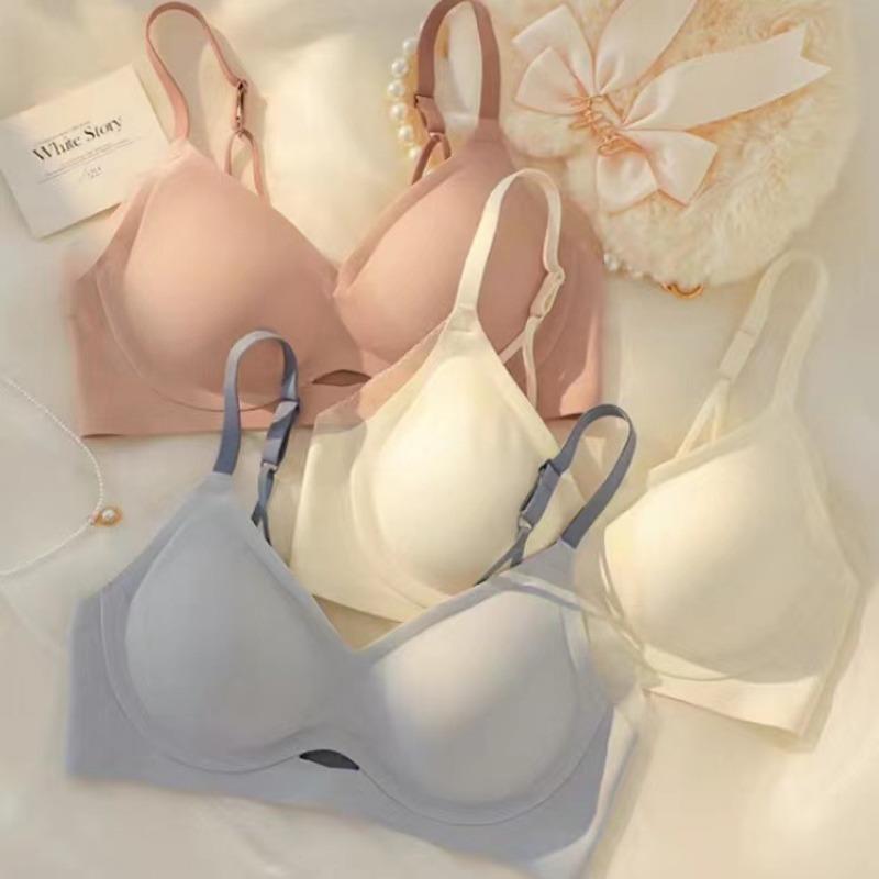 Lingerie Women's Gathered Non-marking Non-steel Ring To Collect Side Breasts Anti-sagging Bra