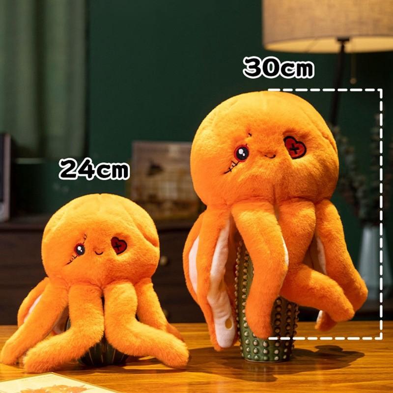 Simulation Octopus Pirate Plush Toy Cute Cartoon Girl Children Alien Doll Gift