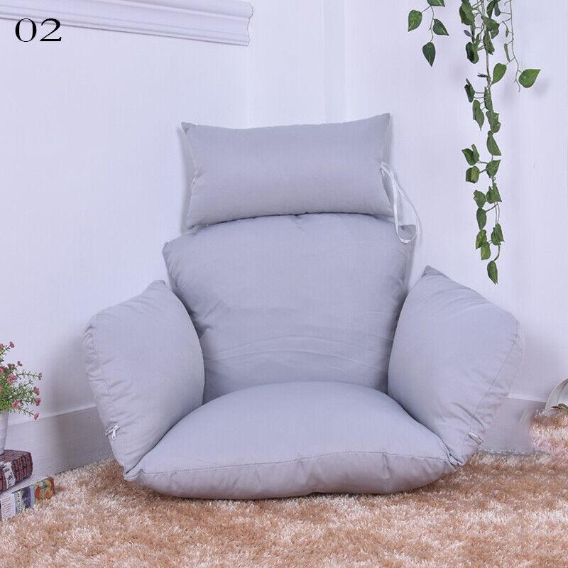 Hanging Swing Egg Chair Cushion Cover Patio Large Round Papasan Pad Detachable Garden Lounger Cushion Cover  (No Filling)