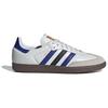 Adidas Samba OG White Active Blue Unisex Sneakers Crystal-White Matte-Gold ID1381