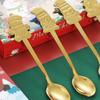 Vánoční dekorace na stromeček Vánoční dárek Glod Spoon Vidlička Set Kreslená vidlička na losy
