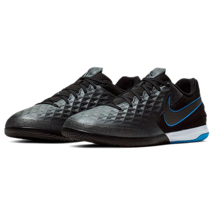 Nike React Tiempo Legend 8 Pro IC Under the Radar Unisex Sneakers Black Blue-Hero AT6134-004