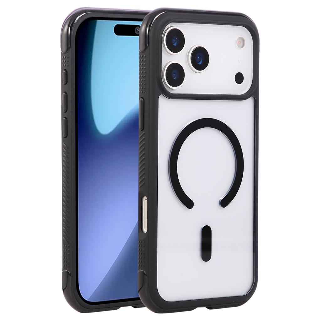 For iPhone 17 Pro Case Compatible with MagSafe TPU+PC Transparent Protective Phone Cover