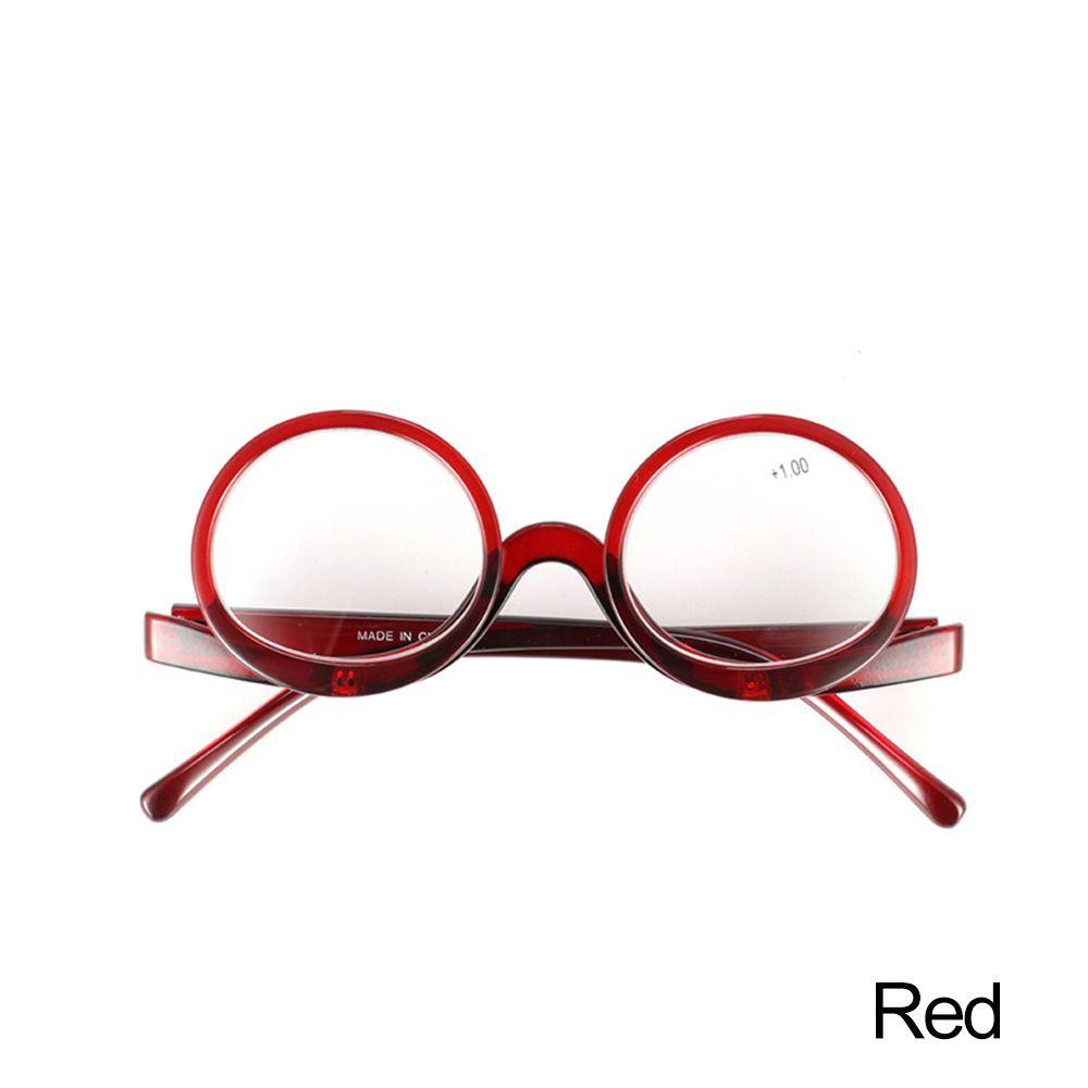 

Увеличительные очки Очки для макияжа Очки для чтения Складные раскладные очки для пресбиопов 400 красный