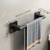 Non Perforated Suction Cup Wall Mounted Towel Rack, Bathroom Storage Rack, Bathroom Horizontal Bar Towel Rack