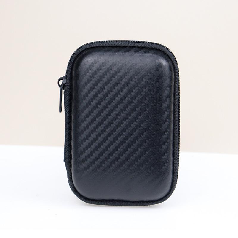 Eva Storage Bag for Earphones, CCD Camera, and Data Cable - Compact PU Zipper Design