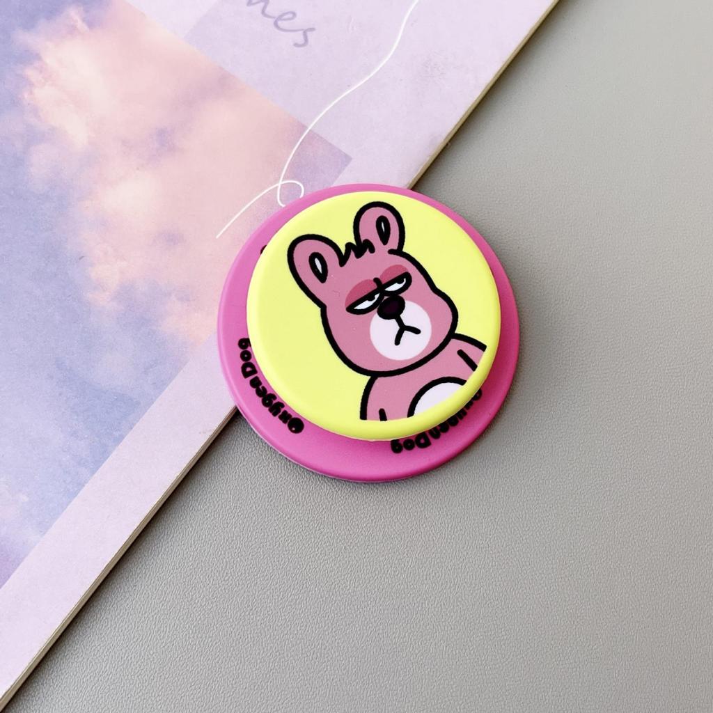 Frosted Cartoon MagSafe Magnetic Phone Stand with Telescopic Airbag Design