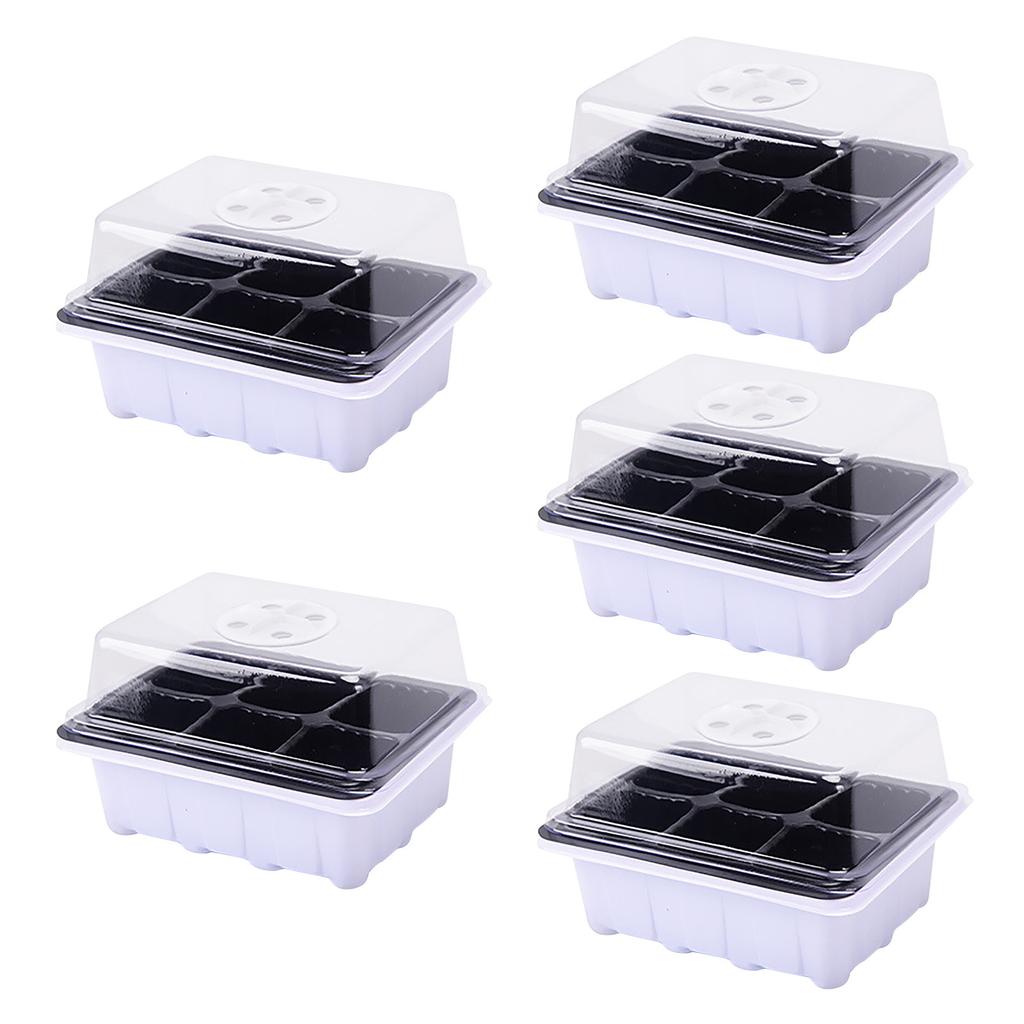 Indoor Propagation Box Greenhouse Propagation Set Tray With Lid And Ventilation