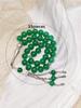 New 10-cent 33-bead solid-color Muslim prayer bracelet, Kaaba pendant, Islamic Tasbih prayer beads