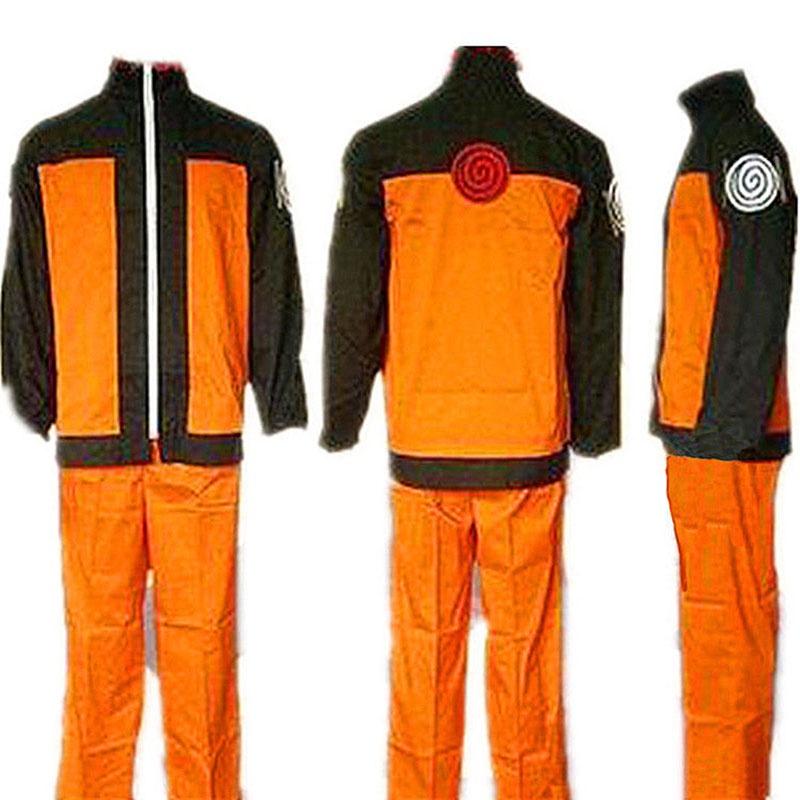 Premium Quality Naruto Uzumaki 2nd Shippuden Cosplay Costume Coat And Pant Fashion Uniform For Anime Enthusiasts