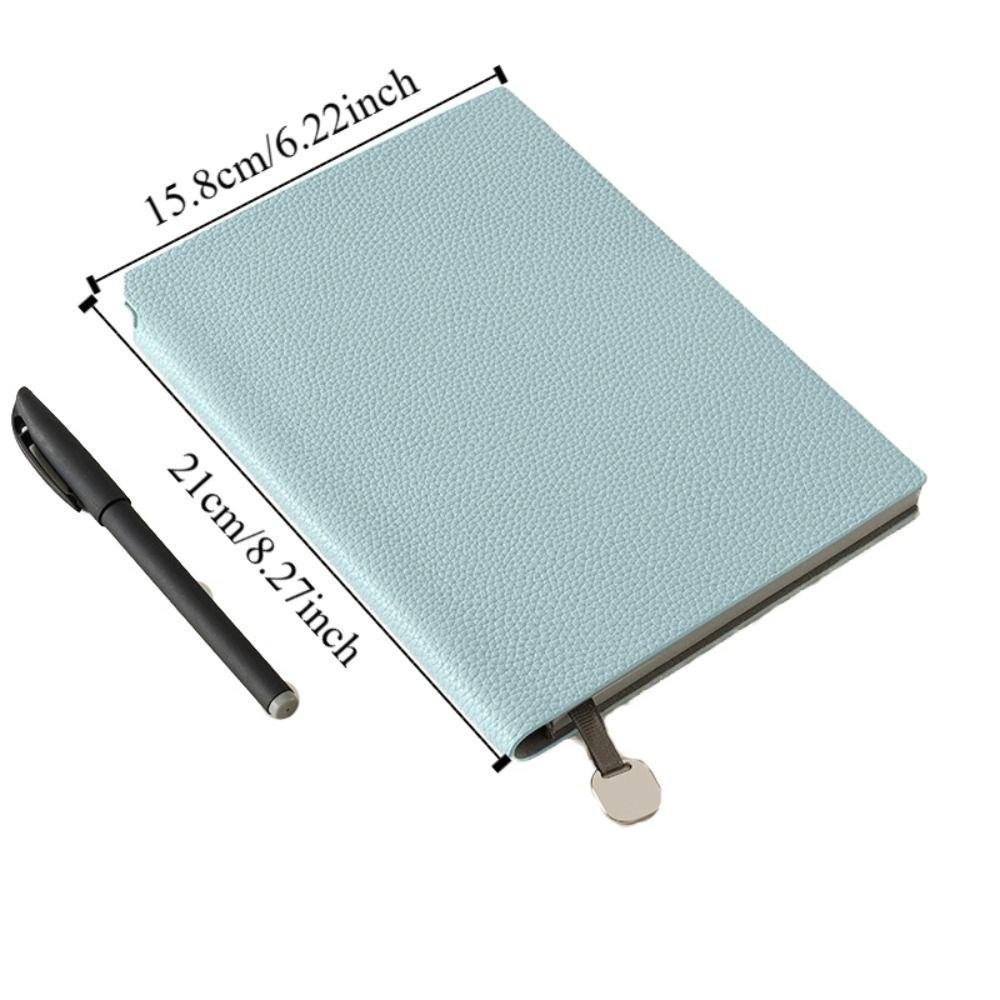 Thick Leather Notebook A5 Meeting Record Book Travel Log Business Notepad Student