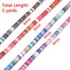 5Yards 6mm Round Cotton Cord Colorful Handmade Ethnic Style String Rope For DIY Jewelry Making Sewing Clothing Decor Accessories