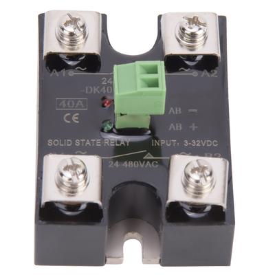 BERM Solid State Relais Einkanal DC Steuerung Zweikanal AC 1 Phase SSR 24480VAC(40A(BERM
