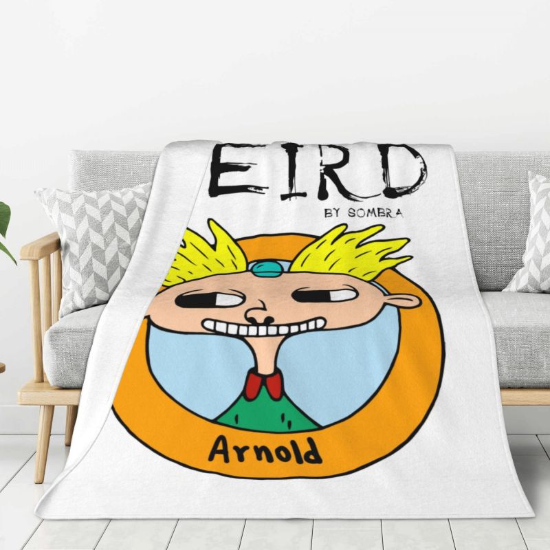 Custom Hey Arnold Animated Anime Helga Pataki Blanket Warm Fleece Soft Flannel Throw Blankets for Bedroom Couch Car Autumn