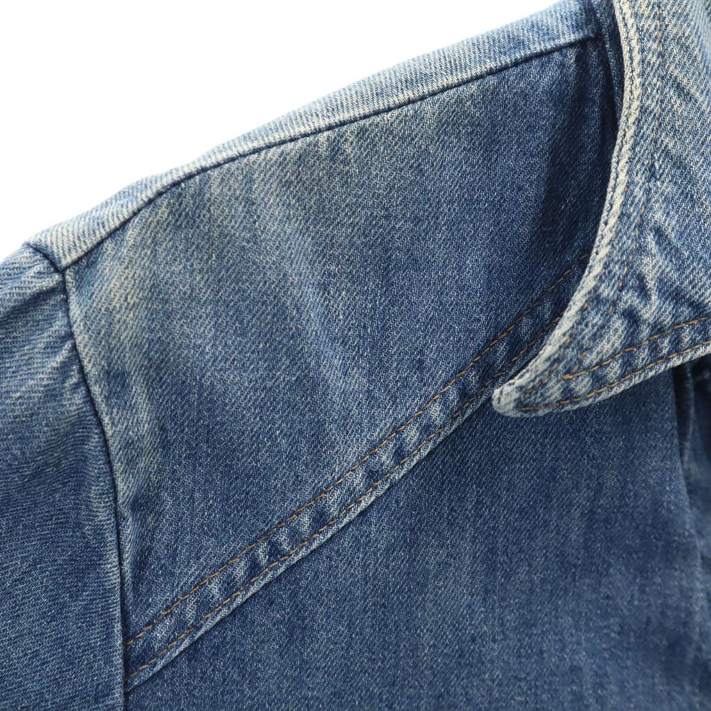 Levi's 70s Made in USA Vintage Long sleeve Denim shirt S Wash blue Men's Used