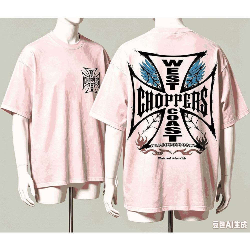 West Coast Choppers für Fan Geschenk T-Shirt Herren Damen Harajuku Oversized Unisex Kurzarm Streetwear hohe Qualität Paare Klassisch weich Retro Mode