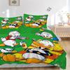 3pcs Duck Family Picnic Bedding Set Includes 1 Quilt Cover and 2 Pillowcases, Comfortable S038