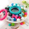 32Pcs/set Mixed Style Silicone Bead Kit Round Silicone Ring Focal Bead DIY KeyChain Bracelet Necklace Jewelry Accessories