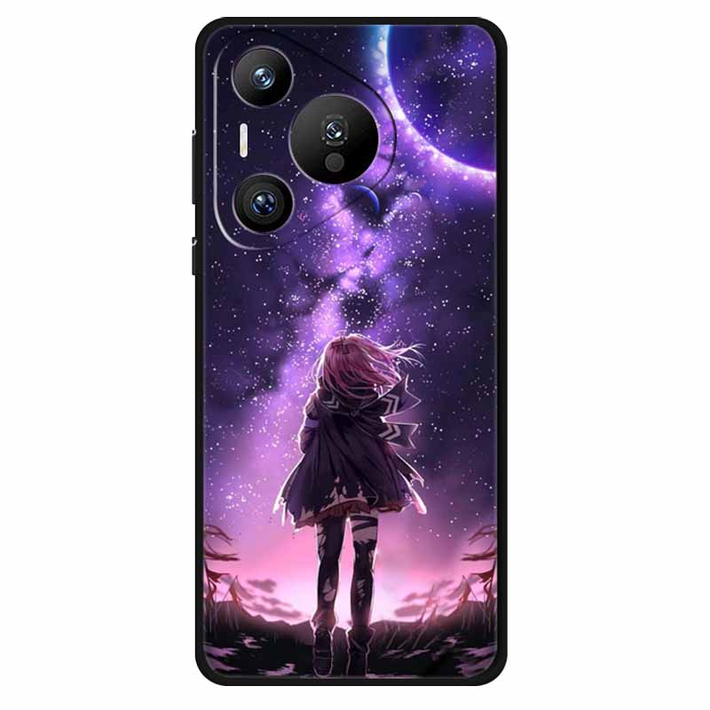 For Huawei Pura 70 Ultra Pro Case Silicone Animal Painted TPU Soft Phone Back Cover For Pura70 Pro+ Lion Shockproof Case Pura70